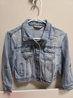 Highway Jeans Light Blue Denim Jacket with Gold Label